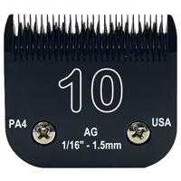 10# Black Blade Dog Grooming, Made of Steel Blade and Stainless Steel Blade Compatible with Ainds，Oster A5，Other Series Clippers