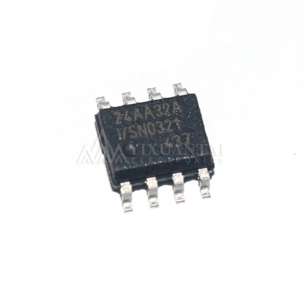 10pcs/lot   24AA32A-I  24AA32A-I/SN IC EEPROM 32K I2C 400KHZ 8SOIC SOP-8  24AA32A