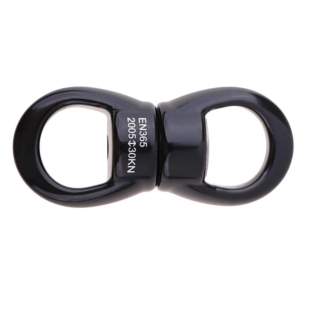 30kN Rappel Device Rotator Rope Swivel Outdoor Climbing Carabiner Rappelling Equipment