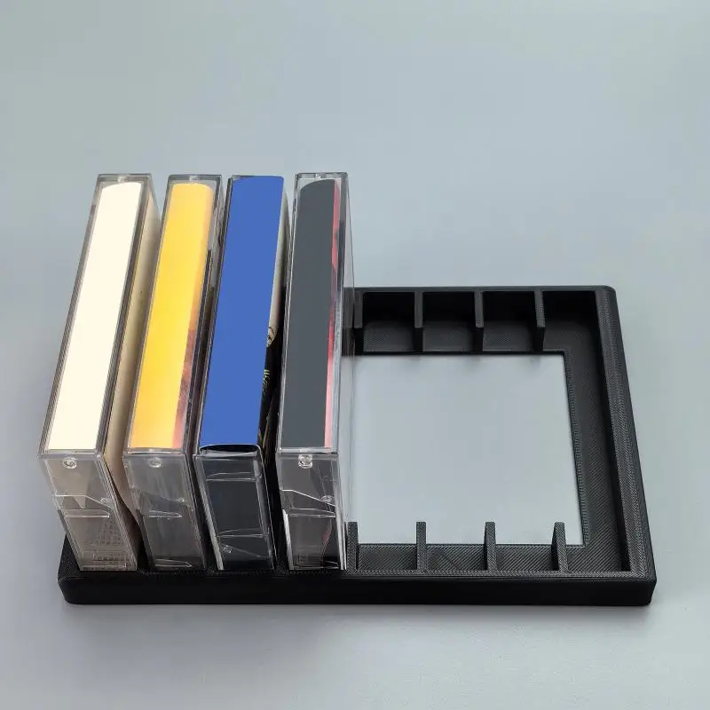 【Y】1Pcs Audio Cassette Tape Storage Rack Organizer 8/10/12 Slot Cassette Tape Holder for Studio Desktop Organization