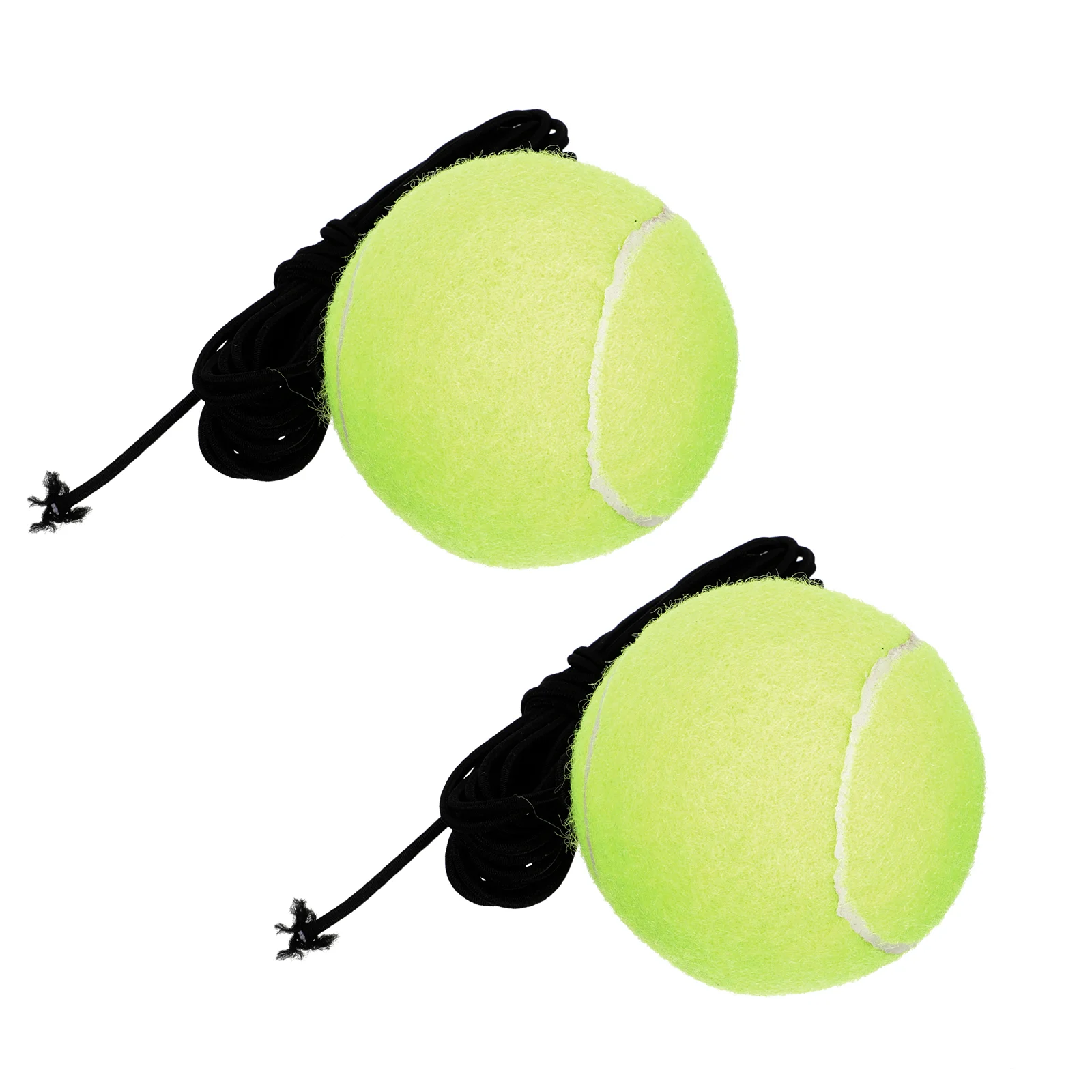 2 Pcs Rope Tennis Pet Balls High Bounce Training with Self Dog Tool Woolen Surfaced