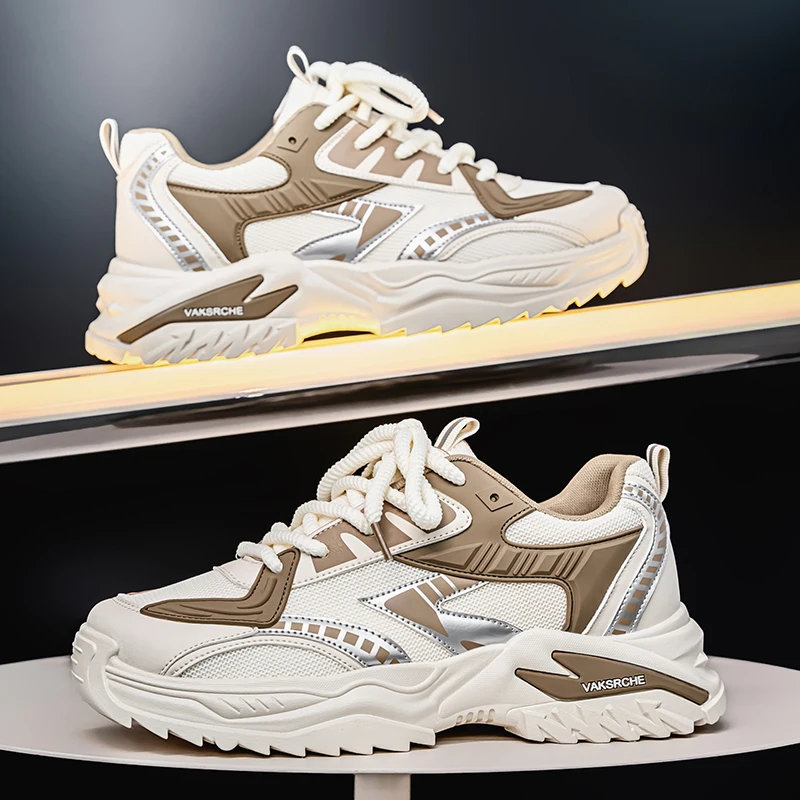

Men's Casual Sports Thick-soled Height-increasing Niche Trendy Brand Original Design New All-season Lace-up Running Shoes