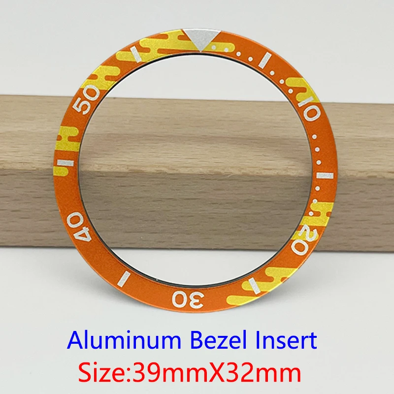 39MM x 32MM Aluminum Ring Insert for SKX 6105 6309 Turtle Abalone and Other Diving Watches