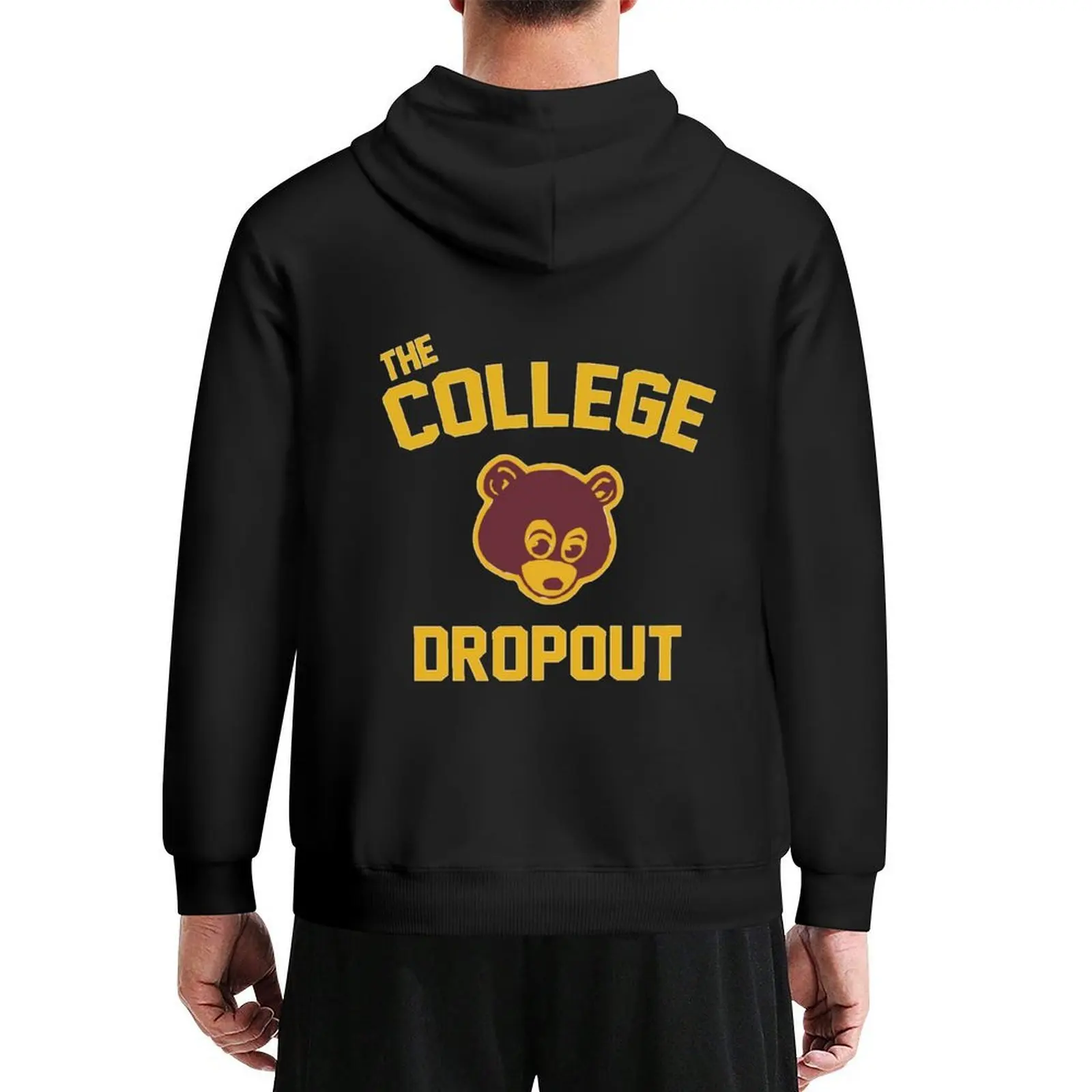 

The College Dropout Godfather Hoodie anime clothes men's sweat-shirt set men clothes tracksuit men