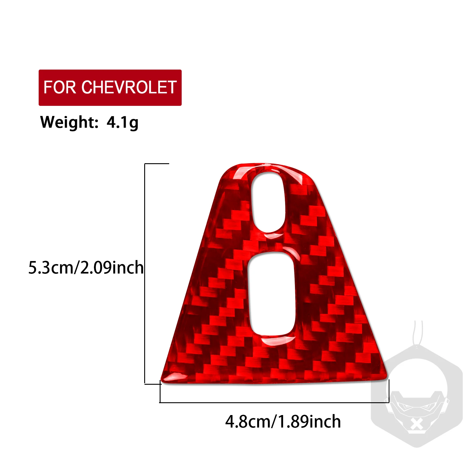 Para Chevrolet Blazer 2019-2025, Marco USB para Auto, Moldura Roja de Fibra de Carbono Real, Accesorios Interiores para Auto, Adhesivos Decorativos