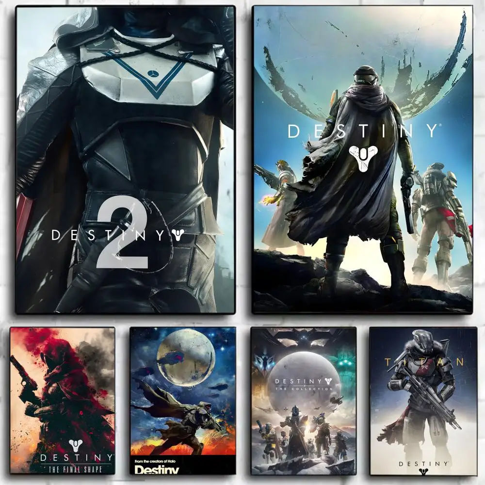 Epic SciFi Global Video Game D-Destiny 2 Poster Wall Art Print Poster Decorative Mural Home Decor Gift Unframed