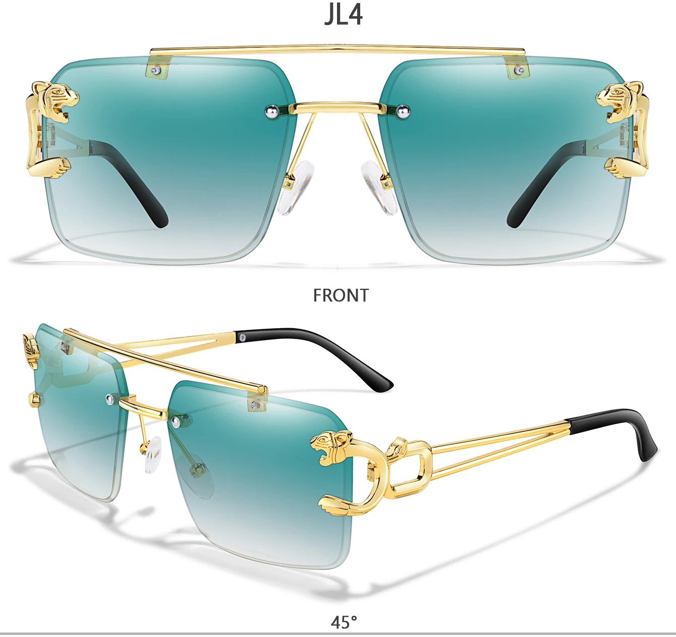 3 PAARE Sonnenbrille Leopardenmuster Metallbügel Männer Frauen Sport Fahrrad MTB Fahrrad Outdoor Wandern Laufen Winddichte Schutzbrille UV400 – Detail 6
