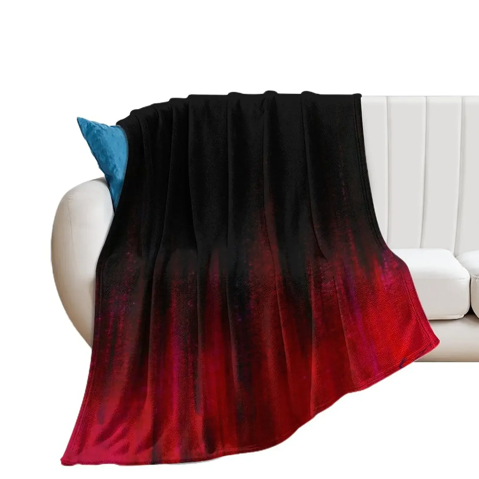 

Red and Black Abstract Throw Blanket Single Warm Softest Soft Big Blankets