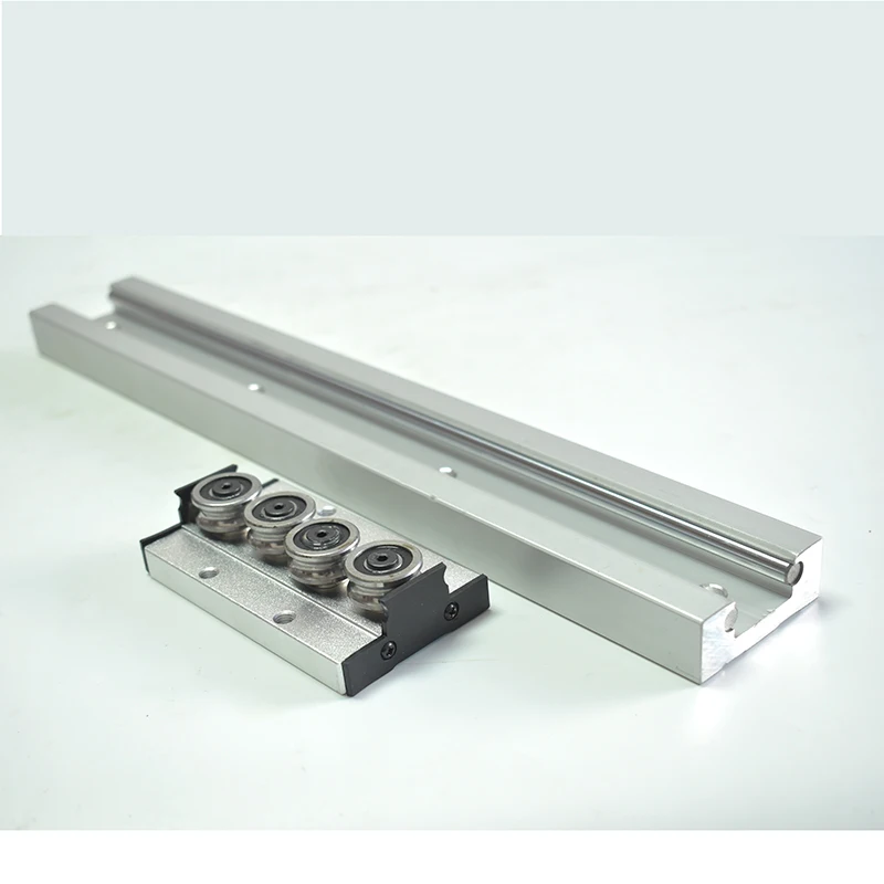 Built-in Dual-axis Linear Rail 70mm SGR25 300~1400mm Roller Slider SGB25  Wheels Slide Block Rectanlgle Rail Woodworking Slider