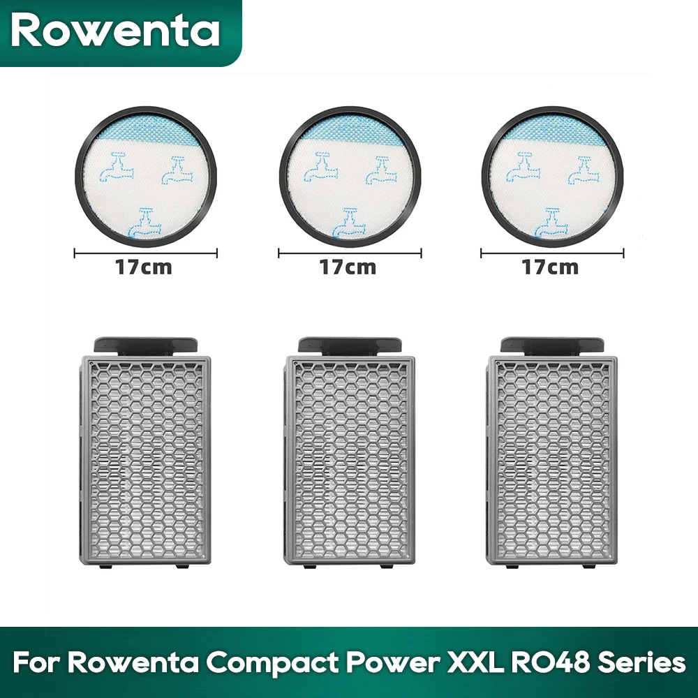 Filtro Rowenta-hepa para potência compacta xxl, ro4811ea/ro4823ea/ro4825ea/ro4826ea/ro4853ea/ro4855ea/ro4859ea