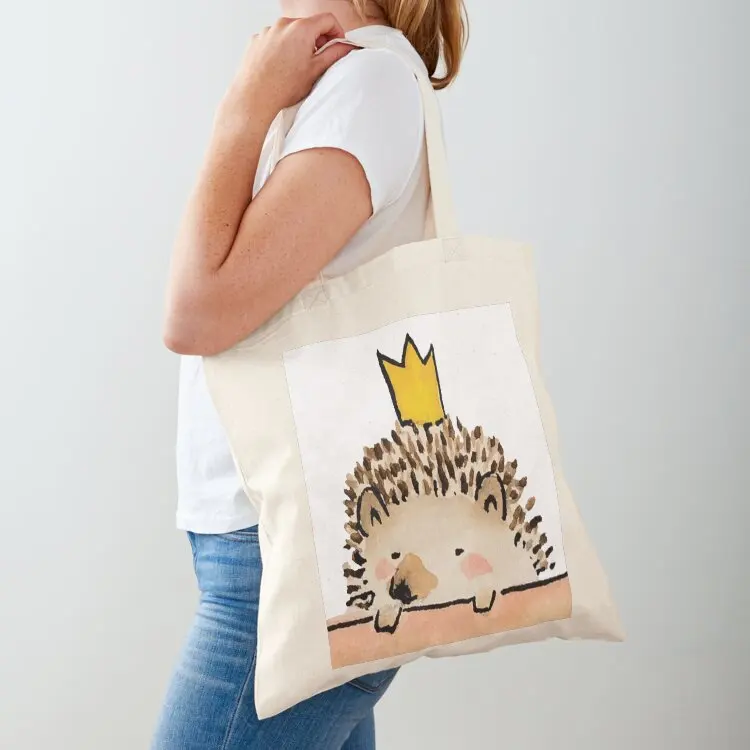 

Hedgehog with Crown Tote Bag free delivery bags Shopper handbag Women's bag great bag
