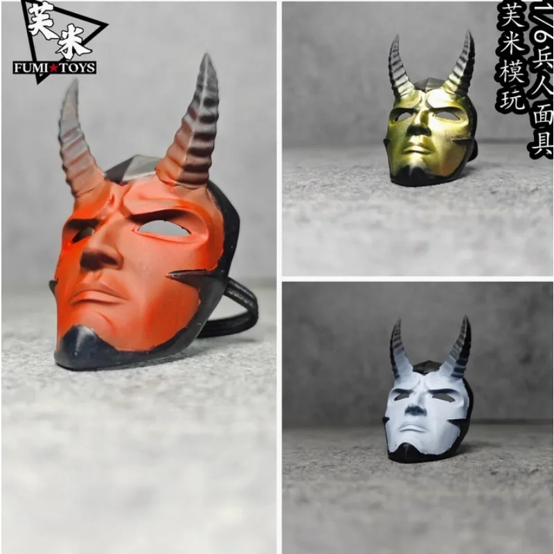 

1/6 Male Soldier Horned Demon Mask Model for 12" Action Figure
