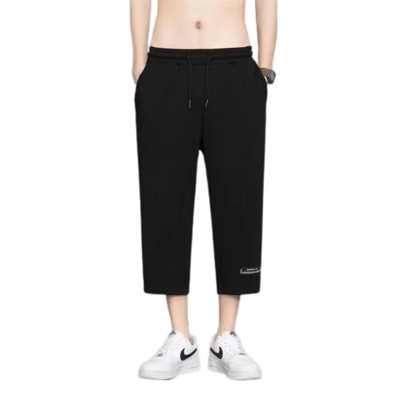 Pantaloni estivi da uomo in seta di ghiaccio sottile Seven-Five sportivi casual larghi di grandi dimensioni Qui Dry orts comodi e traspiranti leggeri