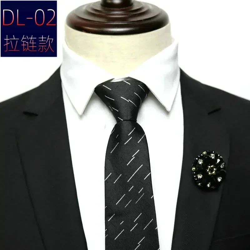 48*8cm Formal Dress Tie for Man Neckties Classic Striped Neckwear Cravat Choker Business Dress Meeting Interview Wedding Red