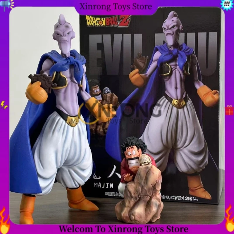 

30cm Anime Dragon Ball Z Evil Buu Figure Mister Satan Figura Hercule Mark Majin Buu Action Figures Statue Collection Model Toys