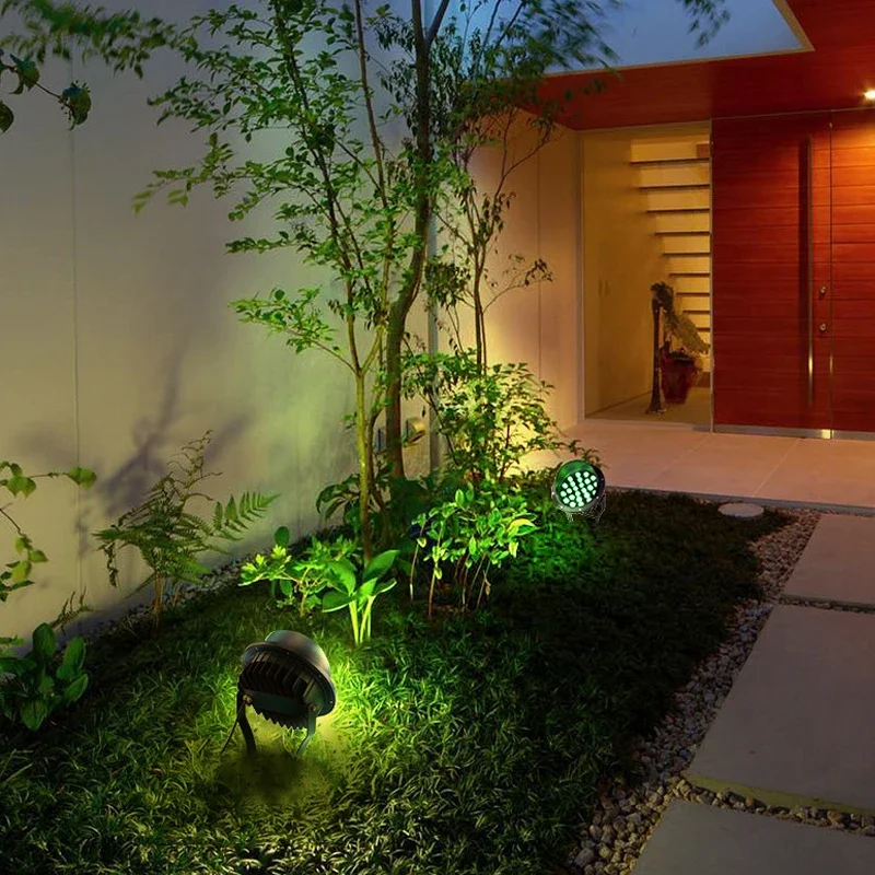 Imagem -03 - Waterproof Jardim Paisagem Spotlights Led Lawn Lights Iluminação Exterior Venda Quente Ip65 12w ac 110v 220v 12v