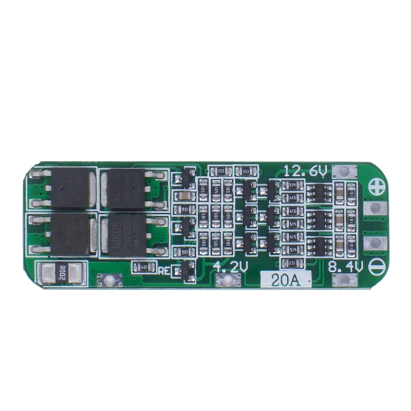 3S 20A 18650 Li-ion Lithium Battery Charger PCB BMS Protection Board For Drill Motor 12.6V Lipo Cell Module 64x20x3.4MM