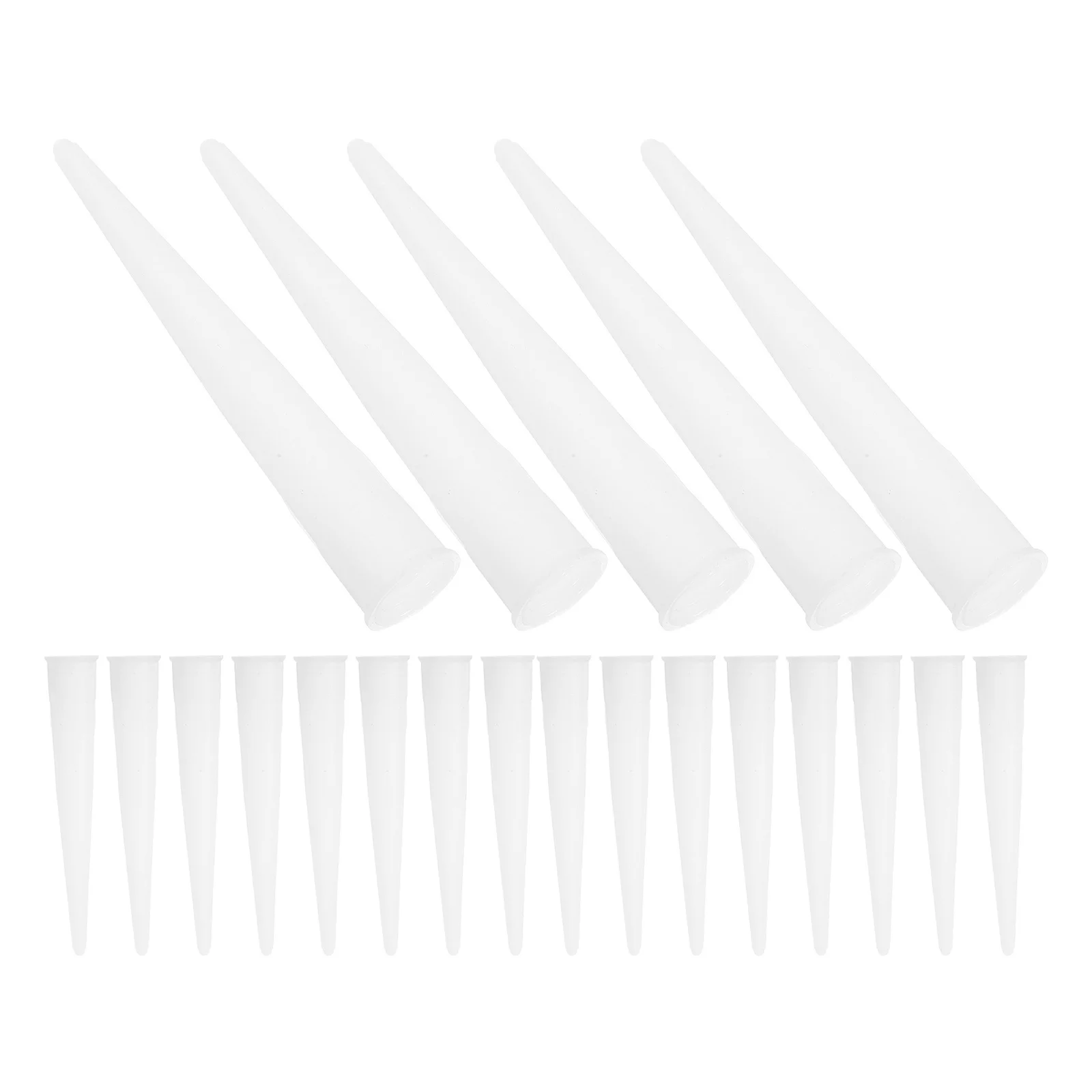 

60Pcs Glass Glue Caulking Nozzle Applicator Set Precise Caulk Extension Tips for External Walls DIY Finisher Tool Versatile