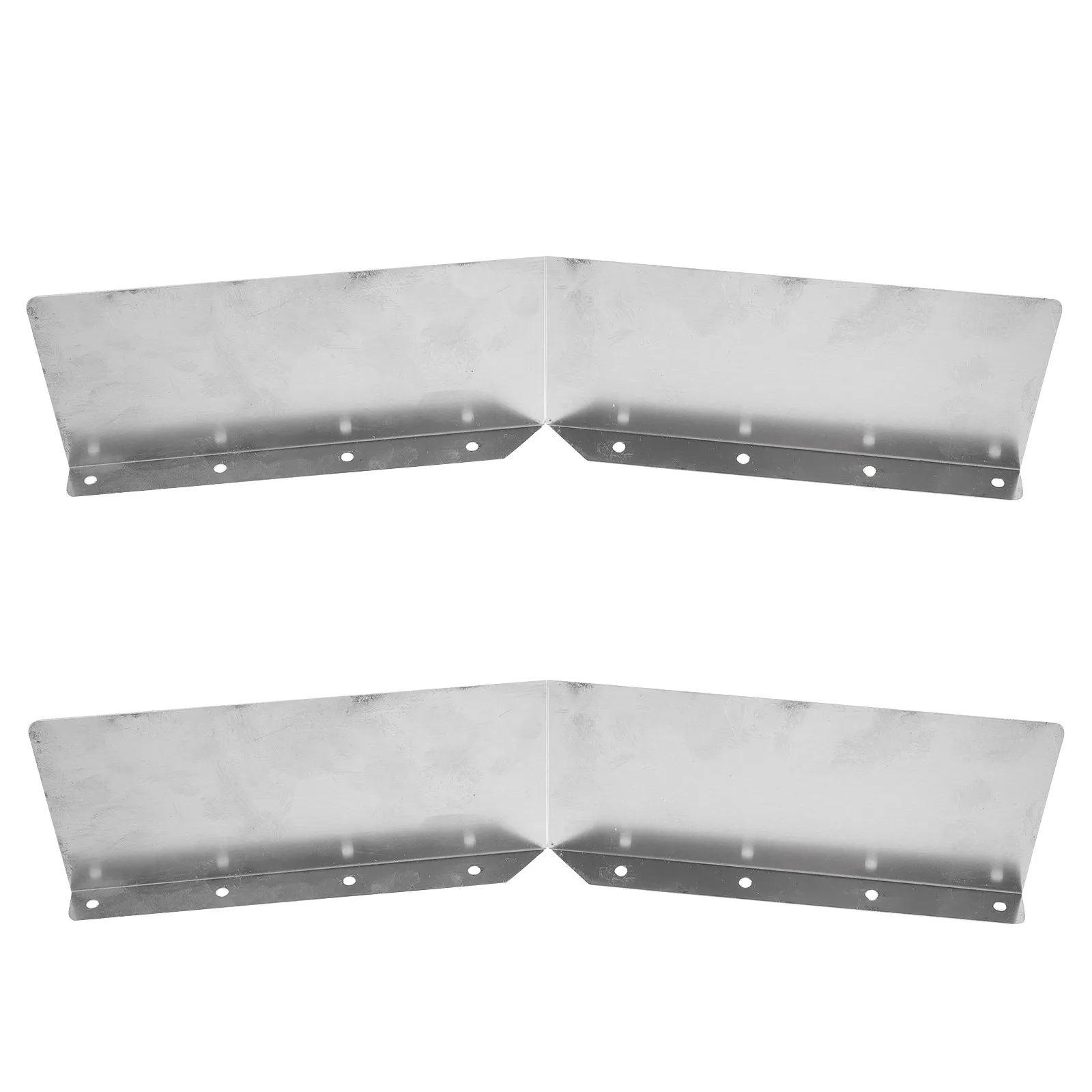 2Pcs Roof Gutter Guard Gutter Parts For Property Manager Rainwater Diverters Iron Splash Guards Easy Install Shingle