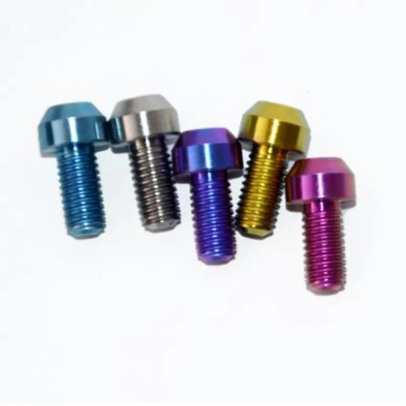 1pc Titanium Bolt  M5 M6 M8 Inner Torx cap Head colourful Ti Bolts Screw for Bicycle Motor Modify Dropshipping