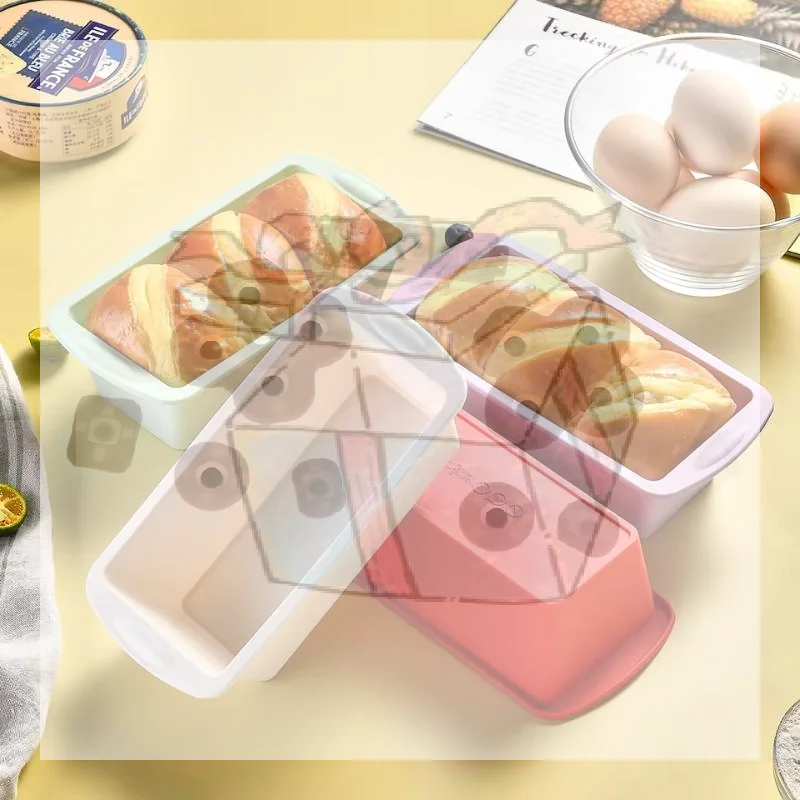 1/4Pcs Household Rectangular Silicone Mold Candy Toast Mould Easter Bread DIY Kitchen Supplies Cake Bakeware Pan Baking Tools