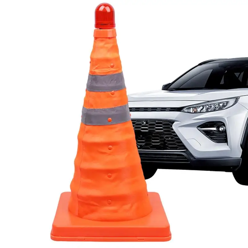 

Foldable Traffic Cones Parking Cones 45cm Height Safety Cone With Reflective Stripe Collapsible Traffic Cones Road Cone