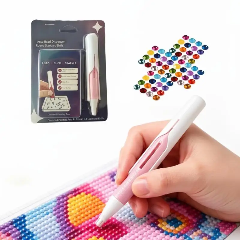 Beadblitz Automatic Diamond Art Bead Pen Dispenser Fast Bead Sorting Design for DIY Diamond Art Enthusiasts Daily Craft Use