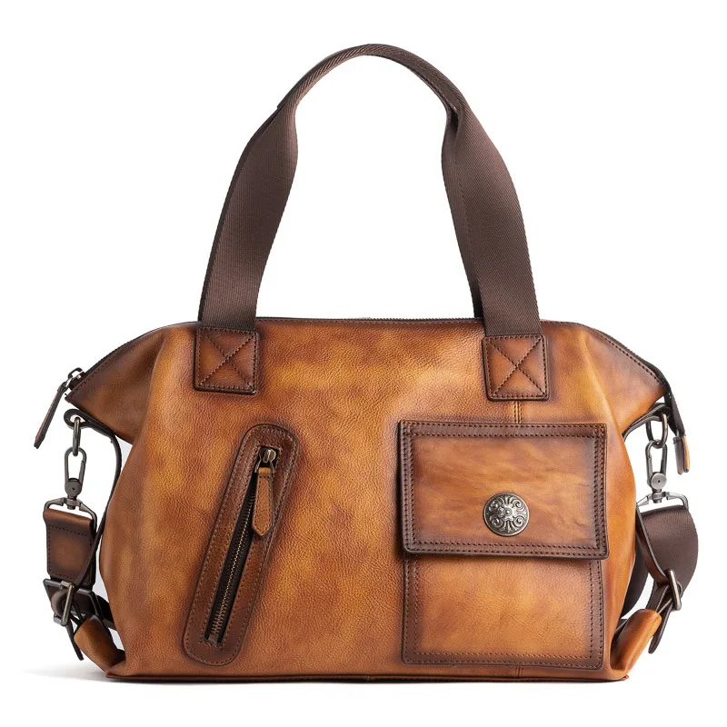 

Genuine Leather Men's Handbag, Men's Crossbody Bag, Men's Shoulder Bag, Vintage Bag, Handmade Bag, New Style, First-Layer Cowhide