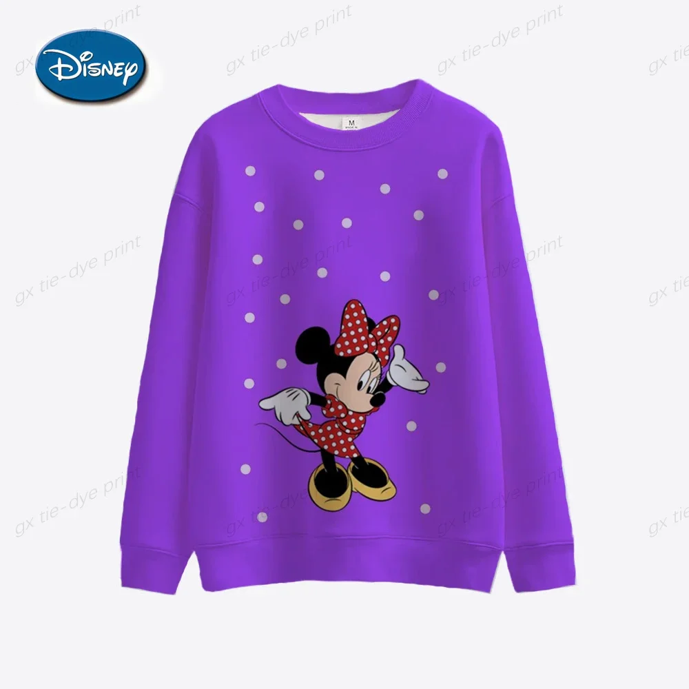 Disney Women's Hoodie and Sweatshirt Mickey Mouse Fall Sweatshirt Fall Spring Harajuku Long Sleeve Hoodie Clothes 2024