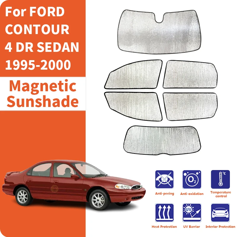 

Custom Car Window Sunshade Anti-UV Car Sun Window Visors Sunshade Covers Accessories For FORD CONTOUR 4 DR SEDAN 1995-2000