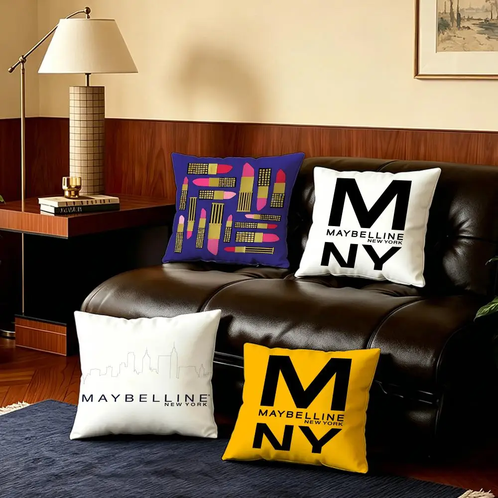 Fundas de Cojín Modernas Maybelline New York, Juego de 4 Fundas de Almohada Ultra Suaves de Felpa Corta, 40x40 45x45, Estilo Boho para Sofá y Dormitorio