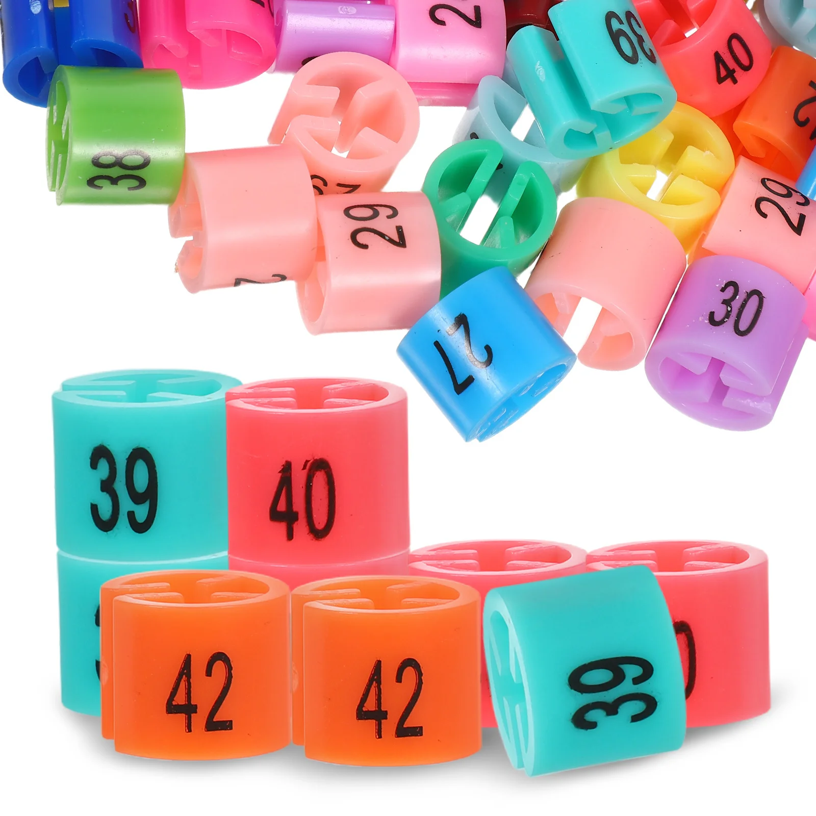 

180pcs Colorful Clothing Size Markers Plastic Number Tags For Closet Sorting Retail Use Hanger Size Dividers