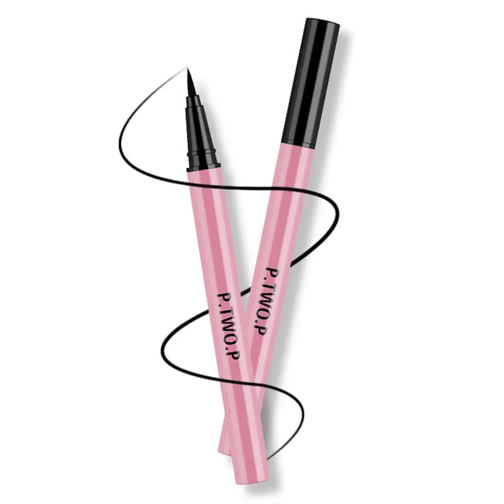 Voor P. Tw O.p Zwarte Vloeibare Eyeliner Oog Make-Up Super Duurzame Ogen Cosmetica Liner Om Gereedschap Te Dragen Oog Lange Make-Up Gemakkelijk Waterpr B4t7