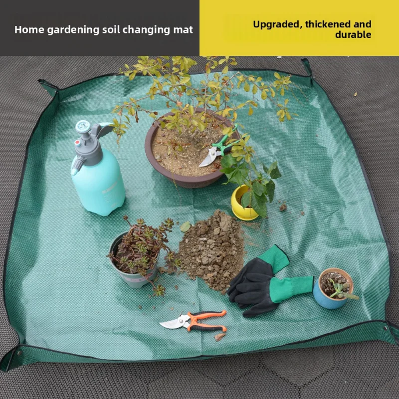 Home gardening , growing flowers and plants, and tools for changing soil and repottingPPWaterproof mat