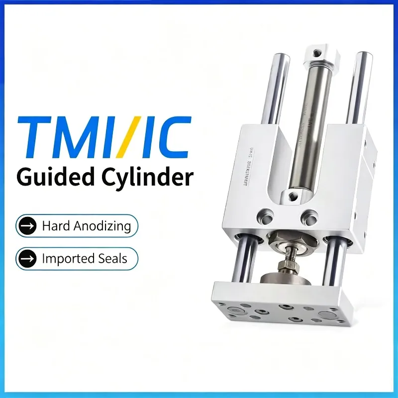 TMI TMIC With Double Rod Guide Frame Pneumatic Air Cylinder TMIM TMIL TMICM TMICL Bore 12/16/20/25mm