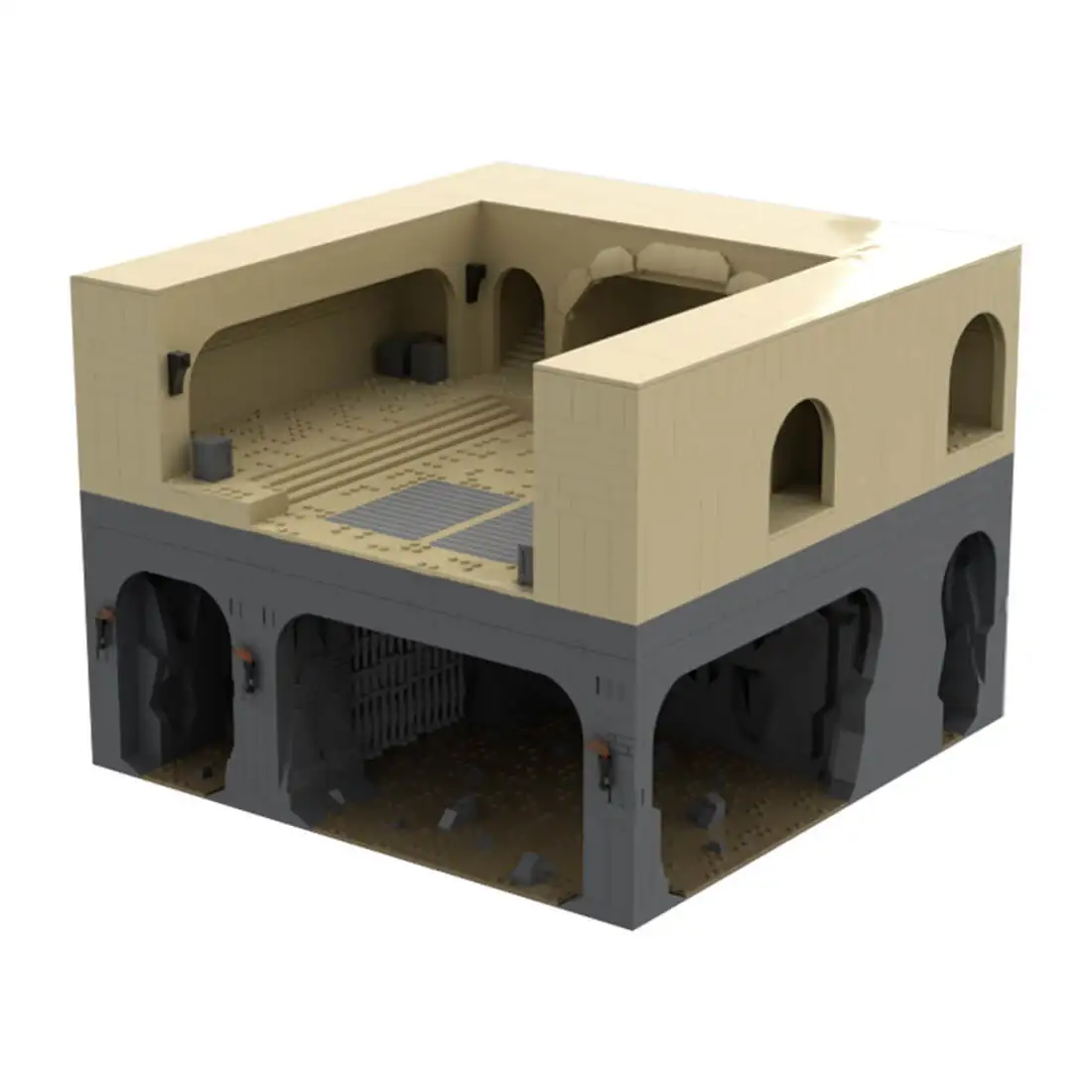 

Изготовленная на заказ MOC-102310 UCS Castle Palace Тронная комната 1:1 Модель научной фантастической сцены (4017 шт.)