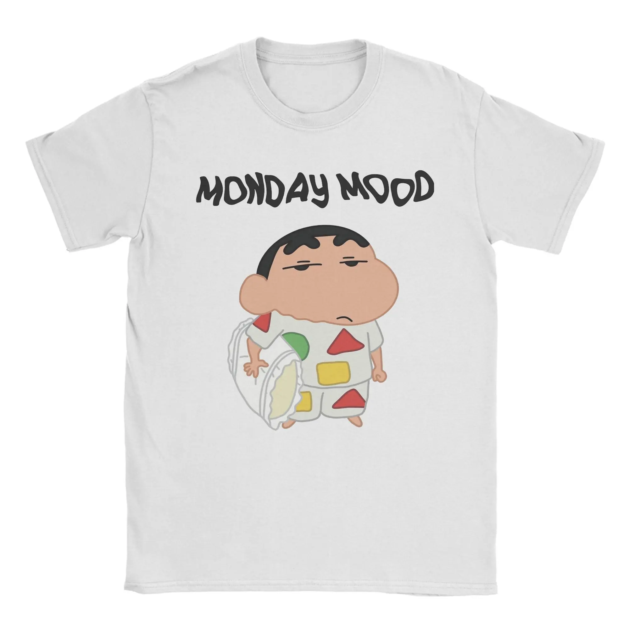 Lustige Crayons Shin-chans T-Shirts für Männer, Rundhals-T-Shirt aus Baumwolle, kurzärmelige T-Shirts, Geschenkidee, Kleidung