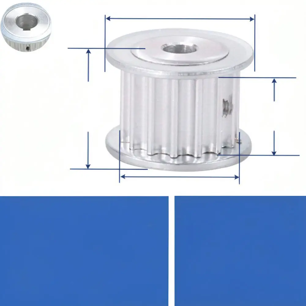 High Precision HTD5M Synchronous Pulley Timing Belt Gear Industrial Automation Mechanical Parts Aluminum Alloy Structure