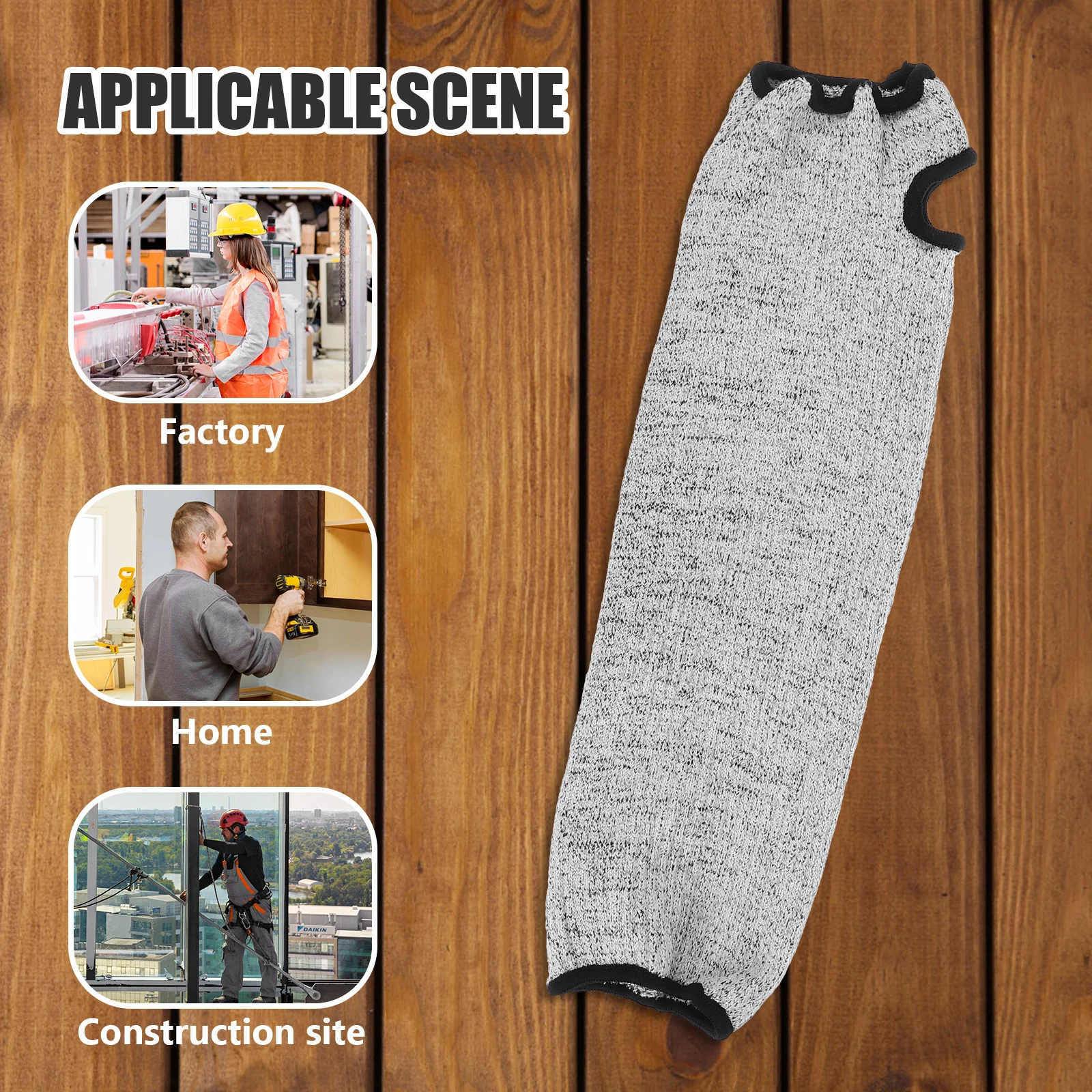 قطع مقاومة أكمام أذرع تبريد ثقب الإبهام المستوى 5 حماية 40 سنتيمتر طويلة الساعد الحرس تنفس أكمام العمل البستنة الزراعة