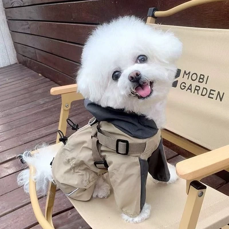 Autumn‑Winter Stylish Puppy Dog Coat, Super Cute Outdoor Cold‑Proof Padded Jacket, Windproof & Waterproof Warm Pet Apparel