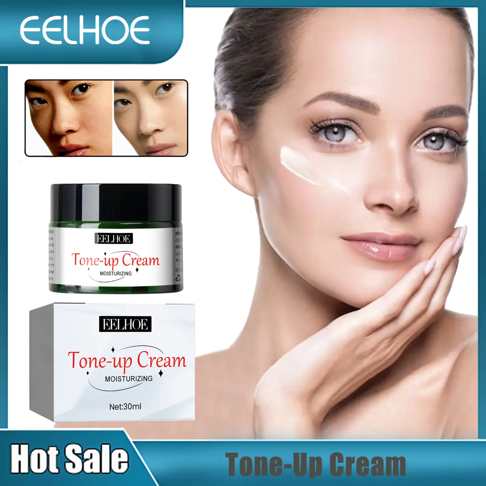 Moisturizing Tone Up Cream Invisible Pore Cover Dark Spot Freckle Acne Concealer Improve Dull Brighten Make Up Whitening Cream