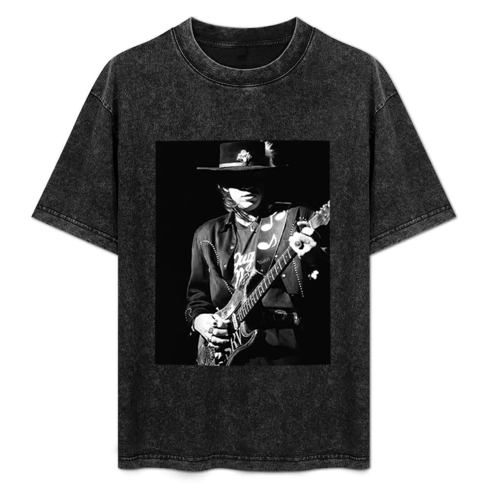 Guitarist Blues Man Vaughan 70s T-Shirt Sport Basic Moisture Wicking Tee