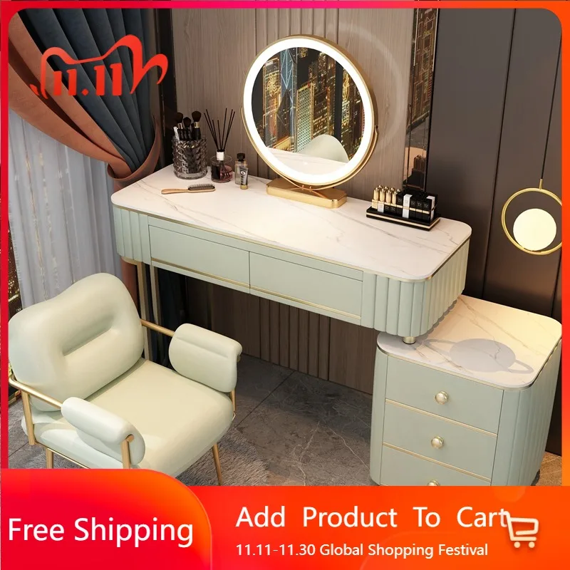

Jewelry Modern Vanity Table Living Room Luxury Cabinet Console White Dressing Table Makeup Chair Vestidores Postmodern Furniture