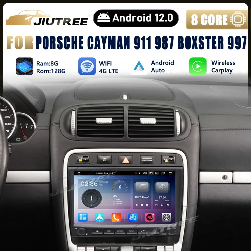 For Porsche Cayman 911 987 Boxster 997 PCCM Android Auto Car Radio DIY Multimedia Stereo Audio GPS Player Navi Wireless Carplay