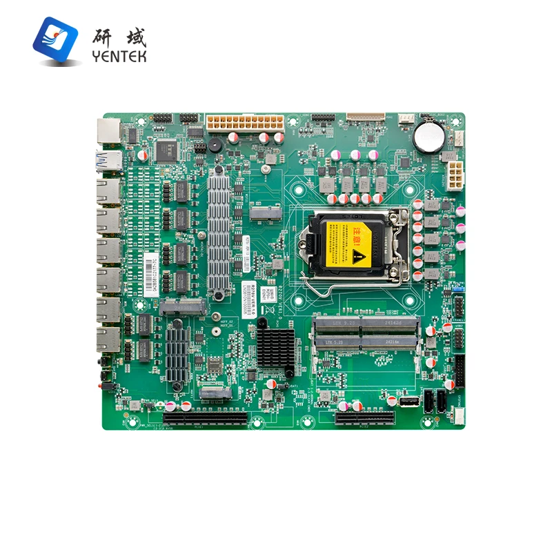 LGA1151 I3 I5 I7 I9 2 DDR4 MSATA Win10 5G WIFI PCIE X8 X4 RJ45 COM 6 I226V LAN لوحة أم صناعية لخادم جدار الحماية