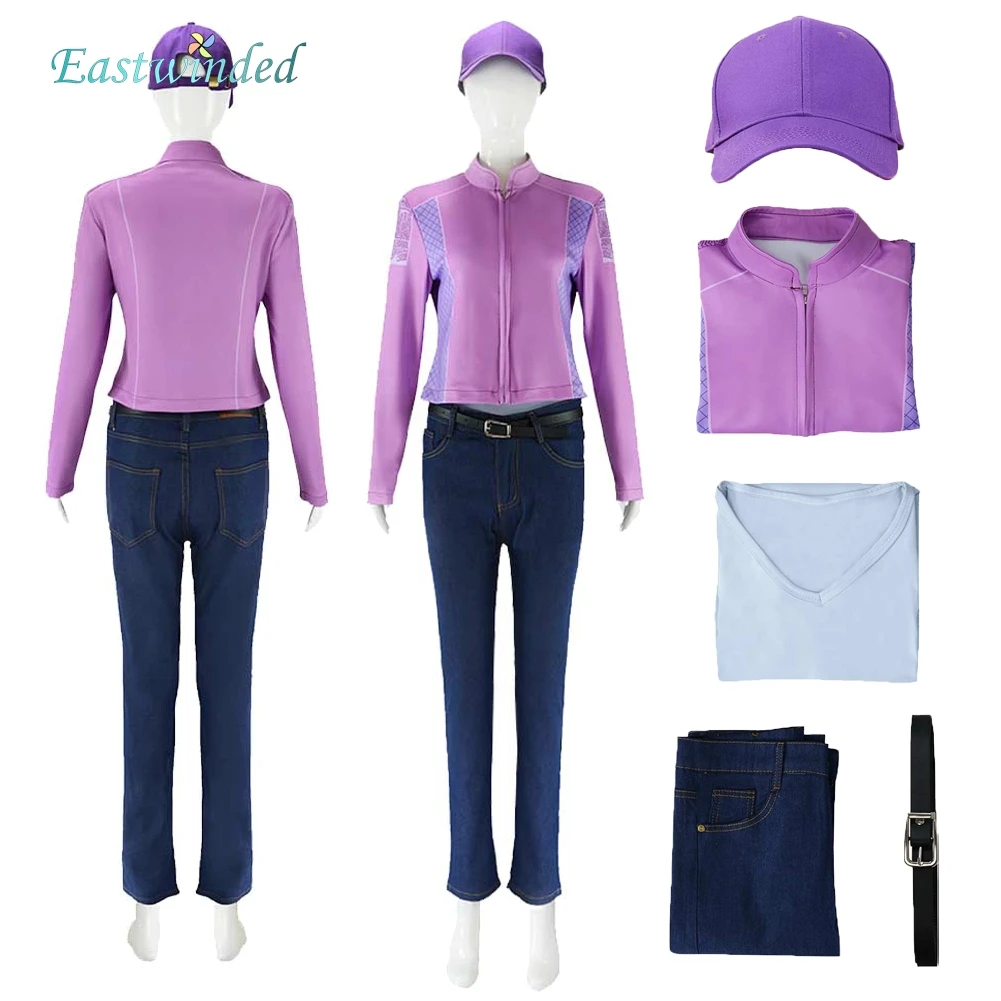 

Джуди Хопс, мультфильм Зоопарк 2, фиолетовое пальто, шляпа, костюм, комплект верхней одежды, наряды для взрослых и женщин на Хэллоуин, карнавальная вечерние униформа