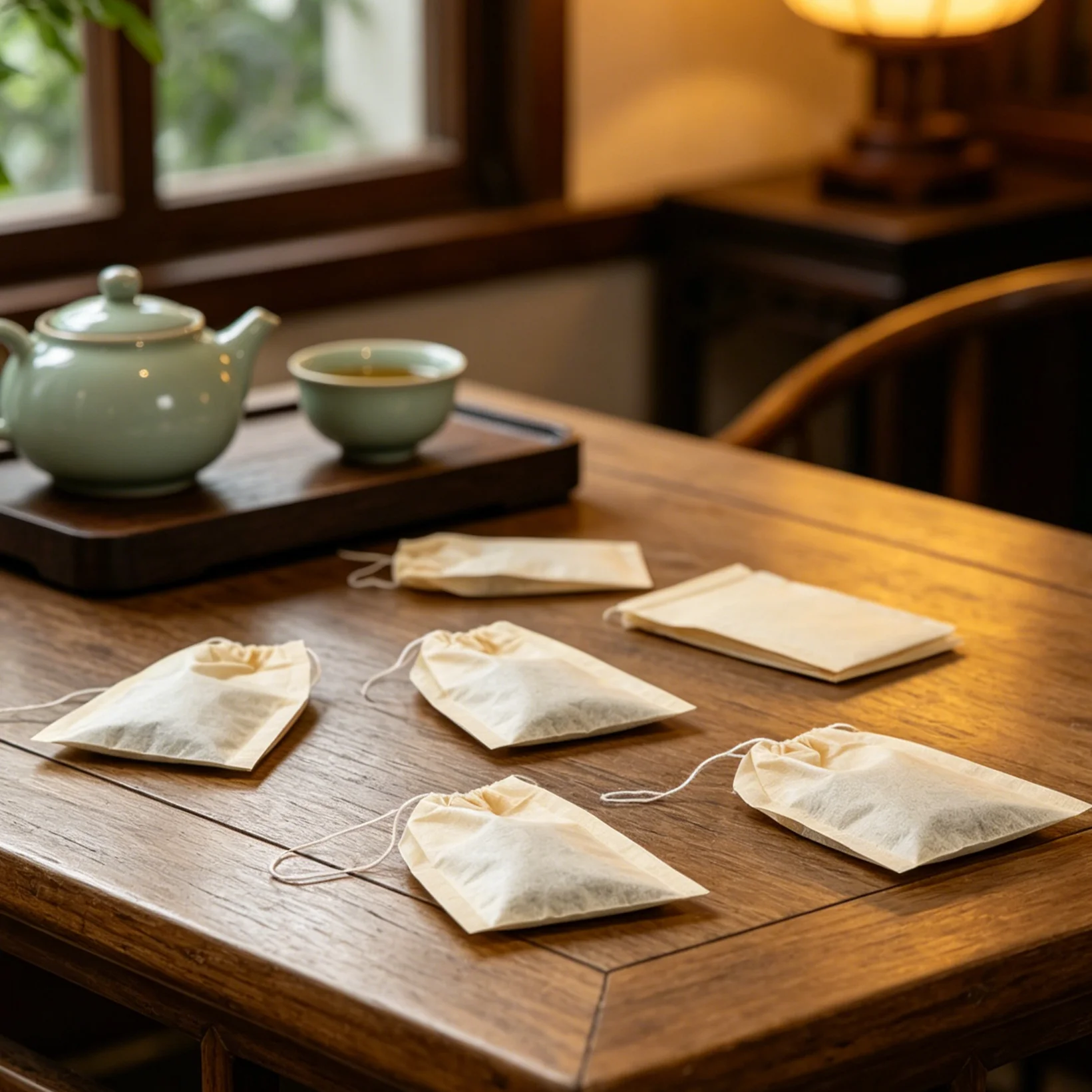100Pcs/lot Empty Paper Tea Bags Filter Drawstring Teabags for Herb Loose Tea