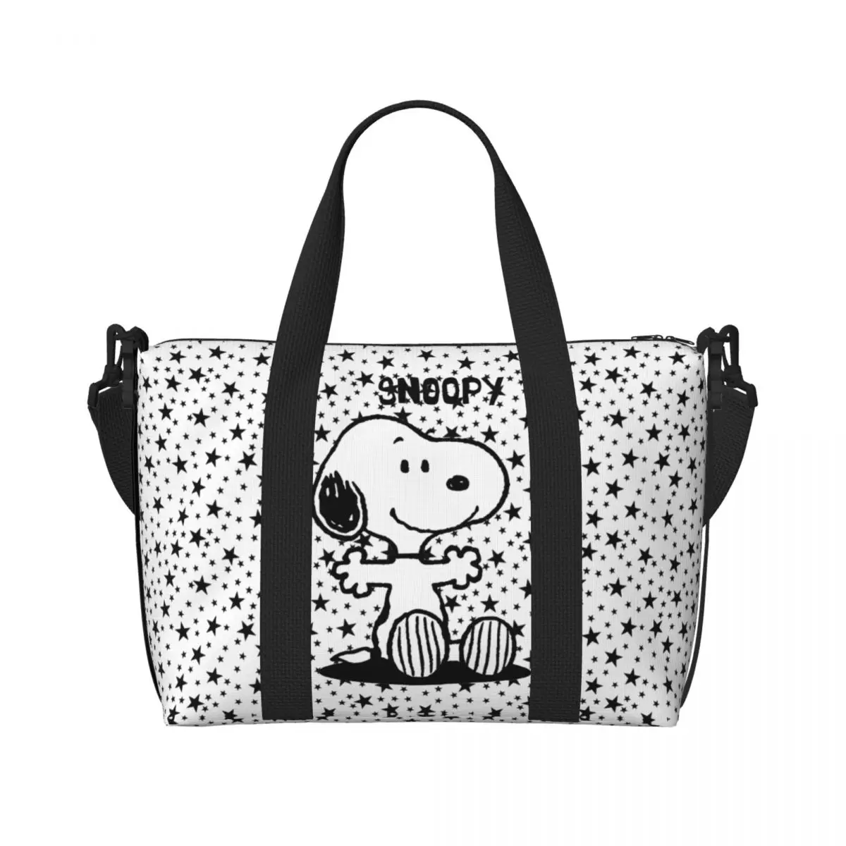 

Пляжная большая сумка из фильма S-Snoopys на заказ, женская очень большая спортивная сумка для ручной клади, модные дорожные сумки для покупок с принтом