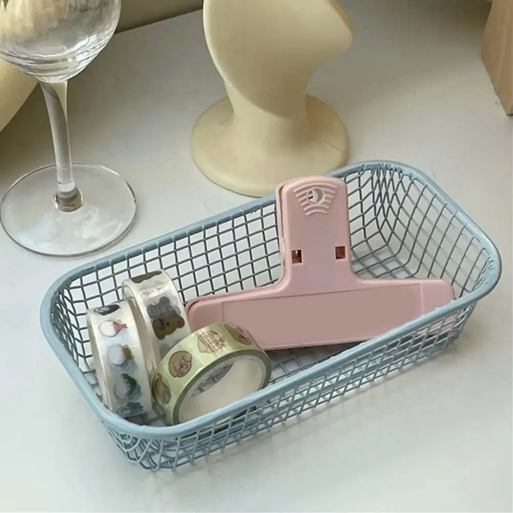 Cestas de almacenamiento organizadoras de 3 colores, escritorio de hierro, cesta de almacenamiento de alambre para artículos diversos, caja de almacenamiento de maquillaje para papelería de oficina en casa para estudiantes