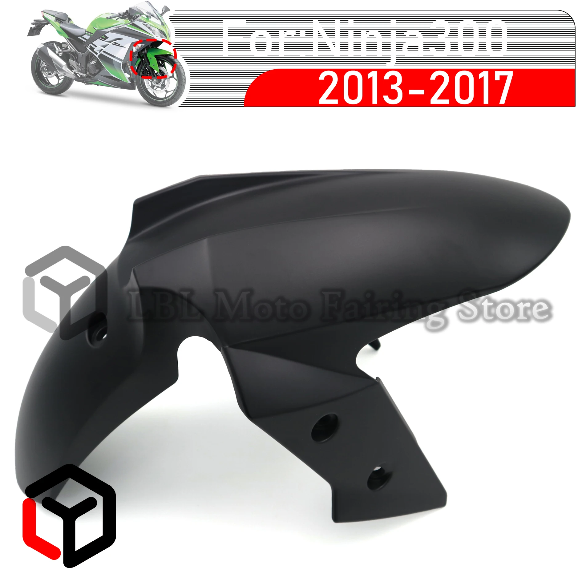 For Kawasaki Ninja 300 Fender Front Fender For Kawasaki Ninja 300 NINJA 250 300 EX300 Z250 Z300 2013-2017 Tire Mudguard Splash